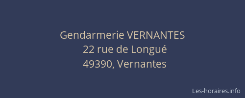 Gendarmerie VERNANTES
