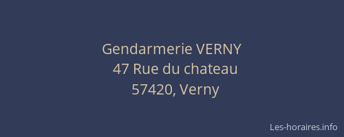 Gendarmerie VERNY