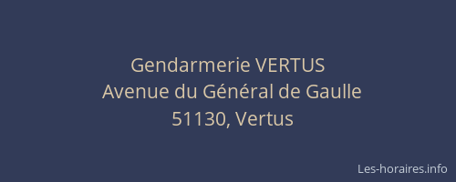 Gendarmerie VERTUS