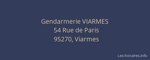 Gendarmerie VIARMES