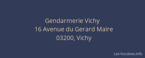 Gendarmerie Vichy