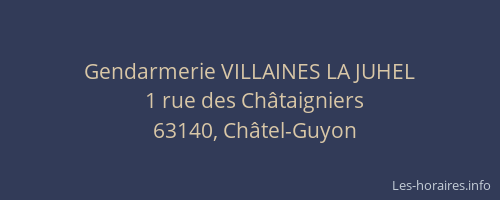Gendarmerie VILLAINES LA JUHEL