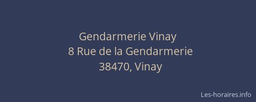 Gendarmerie Vinay