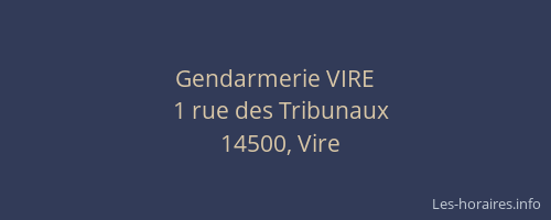 Gendarmerie VIRE