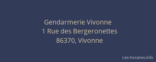 Gendarmerie Vivonne