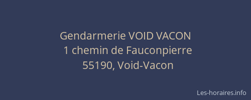Gendarmerie VOID VACON