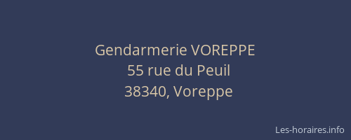 Gendarmerie VOREPPE