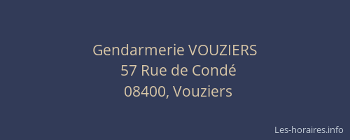 Gendarmerie VOUZIERS