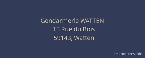 Gendarmerie WATTEN