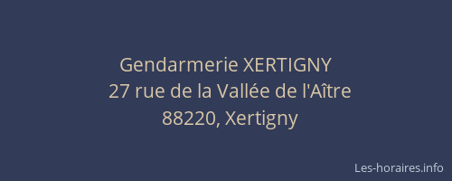Gendarmerie XERTIGNY