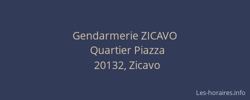 Gendarmerie ZICAVO
