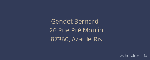 Gendet Bernard