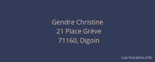 Gendre Christine