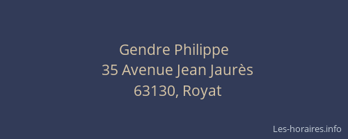 Gendre Philippe