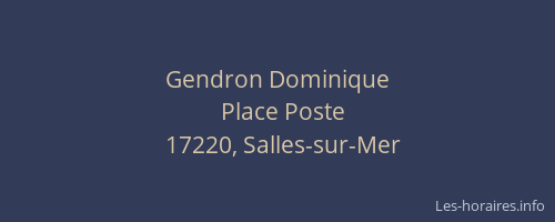 Gendron Dominique