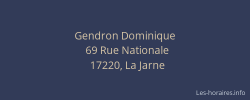Gendron Dominique