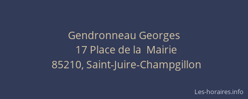Gendronneau Georges