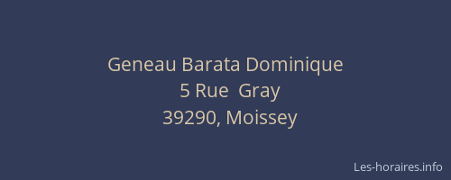 Geneau Barata Dominique