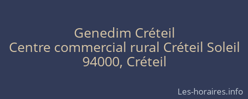 Genedim Créteil