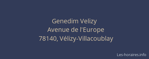 Genedim Velizy