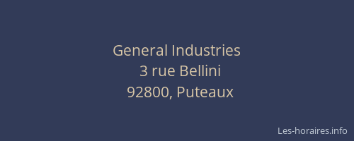 General Industries