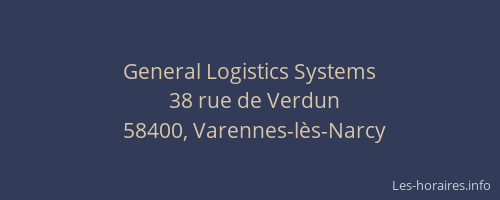 General Logistics Systems