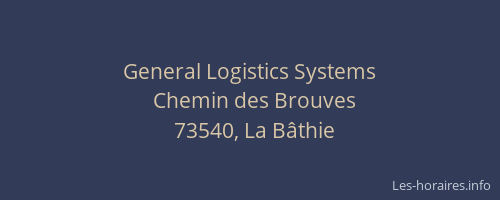 General Logistics Systems