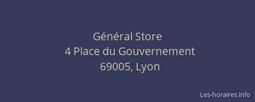 Général Store