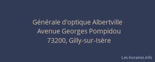Générale d'optique Albertville