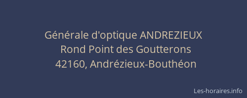 Générale d'optique ANDREZIEUX