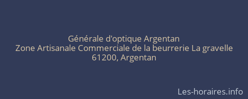 Générale d'optique Argentan
