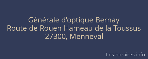 Générale d'optique Bernay