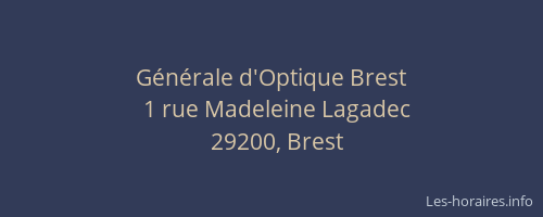 Générale d'Optique Brest
