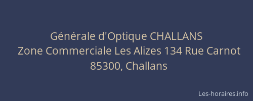 Générale d'Optique CHALLANS