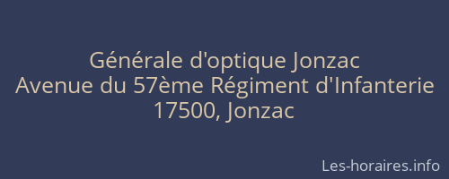 Générale d'optique Jonzac