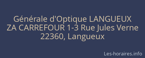 Générale d'Optique LANGUEUX