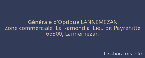 Générale d'Optique LANNEMEZAN