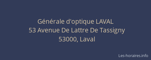 Générale d'optique LAVAL