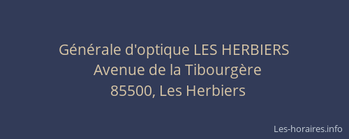 Générale d'optique LES HERBIERS