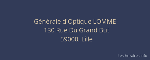 Générale d'Optique LOMME