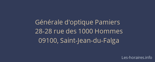Générale d'optique Pamiers