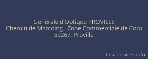 Générale d'Optique PROVILLE