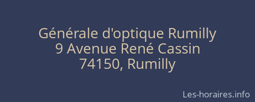 Générale d'optique Rumilly