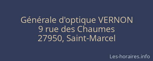 Générale d'optique VERNON