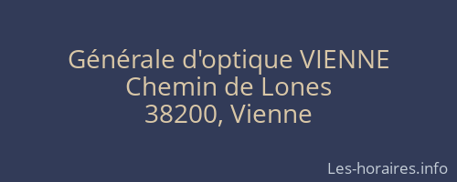 Générale d'optique VIENNE