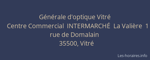 Générale d'optique Vitré