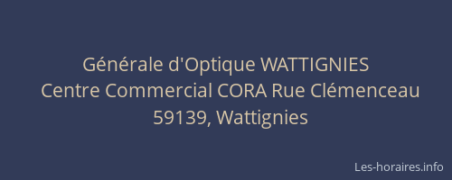 Générale d'Optique WATTIGNIES
