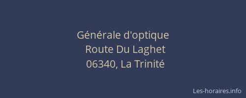 Générale d'optique
