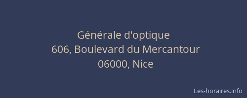 Générale d'optique