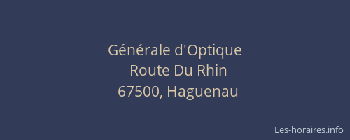 Générale d'Optique